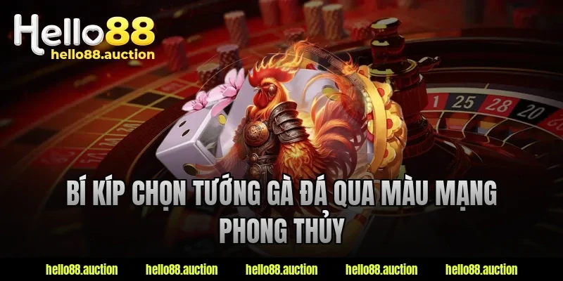 Bí kíp chọn tướng gà đá qua màu mạng phong thủy
