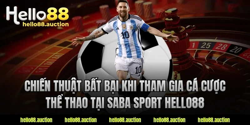 Chiến thuật bất bại khi tham gia cá cược thể thao tại saba sport hello88