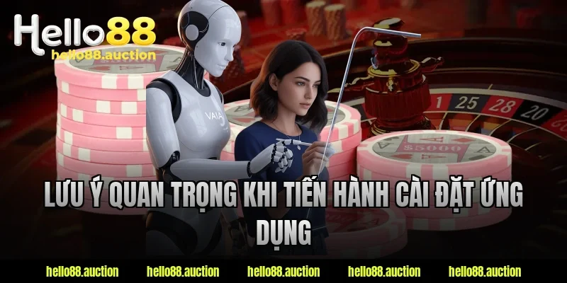 Lưu ý quan trọng khi tiến hành cài đặt ứng dụng