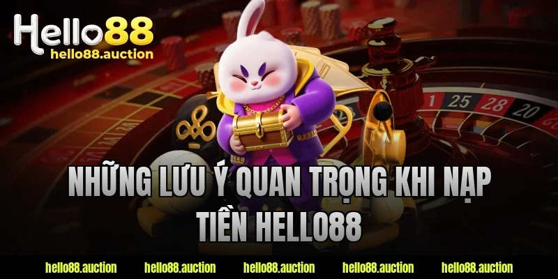 Những lưu ý quan trọng khi nạp tiền Hello88