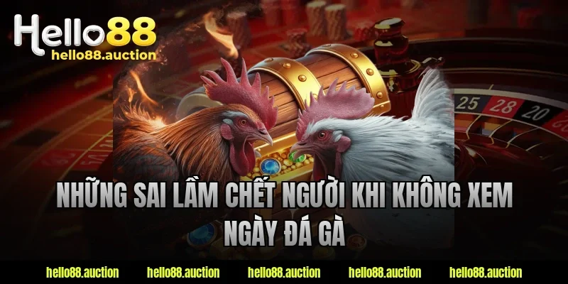 Những sai lầm chết người khi không xem ngày đá gà