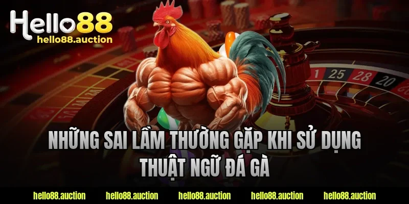 Những sai lầm thường gặp khi sử dụng thuật ngữ đá gà