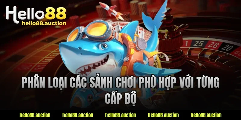 Phân loại các sảnh chơi phù hợp với từng cấp độ