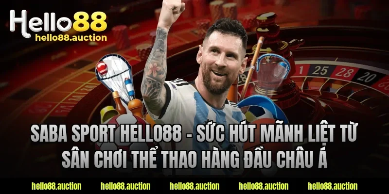 SABA Sport Hello88 - Sức hút mãnh liệt từ sân chơi thể thao hàng đầu châu á