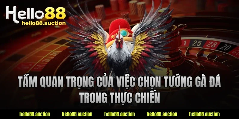 Tầm quan trọng của việc chọn tướng gà đá trong thực chiến
